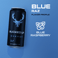 thumbnail image 5 of Bucked Up Energy Drink, Blue Raz, 300mg Caffeine, 16 fl oz, 1 Can, 5 of 11