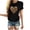 Black, variant on Inverlee Women's Valentines Day Shirts Cute Love Heart Graphic Tees Soft Short Sleeve Blouse Crewneck Dressy Casual T-shirt Tops Womens Spring Fashion 2025