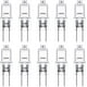 thumbnail image 1 of Bombillas halógenas G4, 12 V, 20 W, lámpara de base de clavija halógena, blanco cálido 3000 K, 350 lm, regulable, lámpara halógena de bajo voltaje G4, lámpara de cápsula transparente, paquete de 10 Kuyhfg Bienvenido a Kuyhfg, 1 of 5