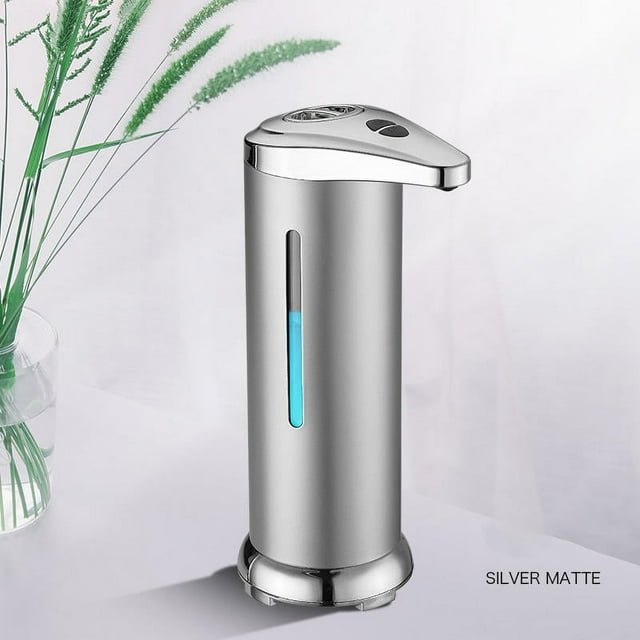 KUIZAP Distributeur Automatique de Savon Liquide Capteur Sans Contact Machine à Mousse Intelligente pour Salle de Bain 280ML Distributeur de Savon Liquide Infrarouge Pompe Conteneur(D)