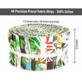 thumbnail image 6 of Soimoi 40Pcs Tropical Print Cotton Precut Fabrics For Quilting Craft Strips 2.5 inches Jelly Roll - Multicolor, 6 of 9
