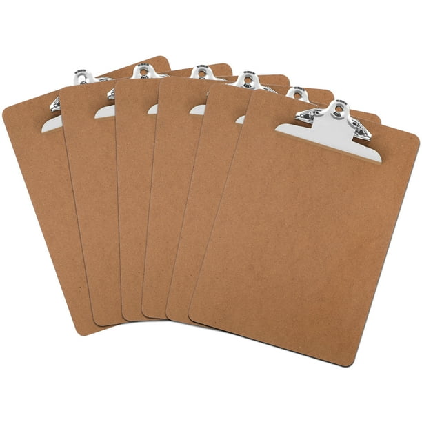 6 portapapeles tamaño carta, soporte para escritura, portapapeles, portadocumentos, portapapeles A4