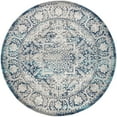 thumbnail image 5 of JONATHAN Y MODERN PERSIAN 8' Round Area Rug, Vintage Medallion - Navy/Light Gray, MDP100B-8R, 5 of 6