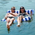 thumbnail image 2 of Hamaca de agua inflable de doble flotador de PVC, colchón de aire plegable, cómodo, reclinable, colchoneta de piscina, cama para dormir, silla de verano, 2 of 4