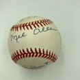 NY Yankees Legendary Announcers Signed Baseball Mel Allen John Sterling