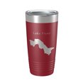 thumbnail image 1 of Lake Fryer Map Tumbler Travel Mug Insulated Laser Engraved Coffee Cup Texas 20 oz Maroon, 1 of 1