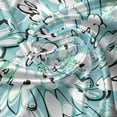 thumbnail image 5 of Ambesonne Floral Valance Pack of 2, Random Brush Stroke Motifs, 54"X12", Turquoise Sky Blue, 5 of 5