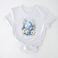 thumbnail image 1 of UPPADA Easter Femmes Oeufs Imprimé T-Shirts Heureux Easter Graphique Bunny Lapin Mignon T-Shirts Manches Courtes Décontracté Col Rond T-Shirts Été Basique Coupe Régulière Chemises Blanc,TTG, 1 of 5