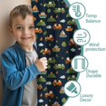 thumbnail image 3 of Blackout Kids Curtains,Dark Blue Tractor Boat Car Pattern Childrens Insulated Curtains Set Of 2,Bedroom Essentials,Toddler Room Decor 42"x54", 3 of 5
