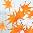 thumbnail image 4 of Nmdmisc Artificial Maple Leaves Branches Fake Fall Leaves Stems Maple Leaves Shrubs Autumn Leaf Bushes Faux Silk Foliage for Home Kitchen Thanksgiving Table Centerpieces Festival Decor (Yellw), 4 of 7