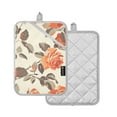 thumbnail image 2 of Pot Holders Set of 2 Heat Resistant 338℉ Kitchen Oven Gloves Potholder Cooking Baking Microwave Mitts Retro Rose, 2 of 7