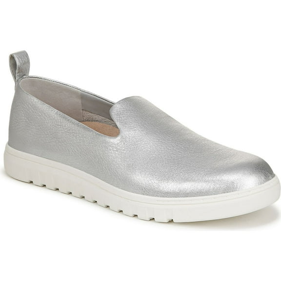 Vionic Women's Uptown Willa Slip-On Sneaker Silver Leather 9.5W