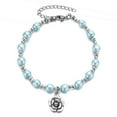 thumbnail image 4 of Flower Girl Bracelets for Little Girls&nbsp;Wedding Gifts Rhinestone Pearl Bracelet Charm Bracelets for Women Girls Wedding Party Charm for Flower Girl Bridemaid, 4 of 7