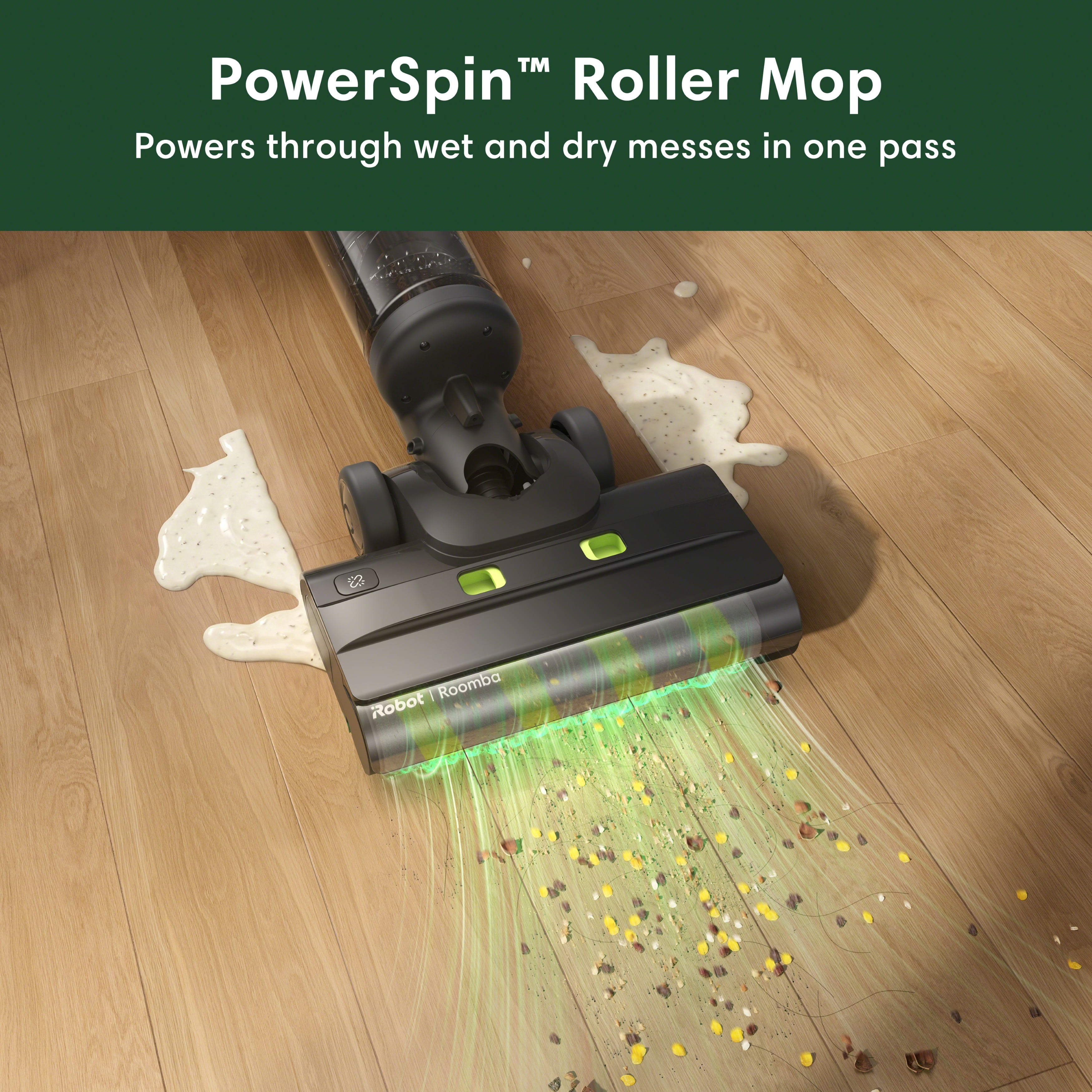 iRobot Roomba Electro Plus Cordless 5-in-1 Hard Floor Cleaner, Vac, Mop & Disinfect, Kills 99.99% of Germs, Safe for Pets & Kids, Self-Cleaning Dock, 35-Min Runtime, Model H111020