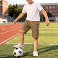 thumbnail image 6 of Taqqpue Boys Cargo Shorts Quick Dry Hiking Shorts Lightweight Athletic Short with Pockets Outdoors 5-15 Years, 6 of 10