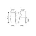 thumbnail image 3 of Silla Kessa Muebles Zuo Oulu color Grafito, 3 of 5