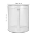 thumbnail image 2 of FUTUREORYY Round Doll Organizer Box Transparent Square Showcase for Plush Dolls Minimalist Design 1Pack, 2 of 8