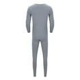 thumbnail image 3 of DHFJKG Men's Thermal Underwear Long Johns Base Layer Set Lightweight Slim Fit Loungewear Top Bottom Cold Weather Soft 2 Piece Sets, 3 of 7