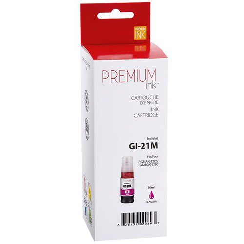 Premium Ink Ink Cartridge, Alternative for Canon GI-21M, Magenta, 7700 Pages, 1 Pack