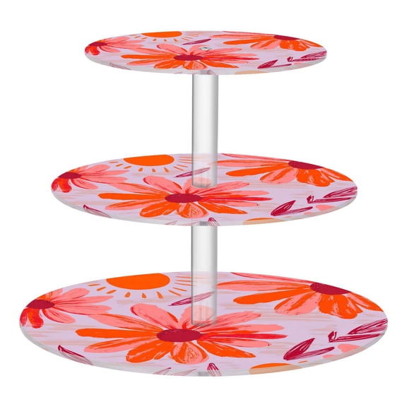 Cupcake Dessert Display Holder Tower Decorations For Party Wedding Birthday Anniversary Pattern Of An Flower