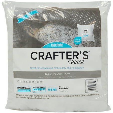 Fairfield Crafter's Choice Pillow Insert-16"X16" FOB:MI