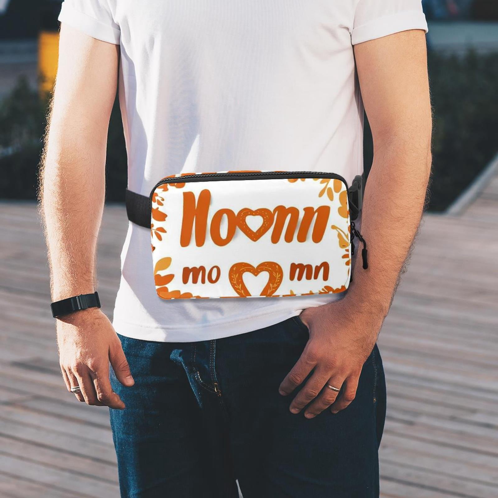 Mother's Day Running Belt Waist Packs Fanny Bag: Lightweight, Adjustable, with Extension Strap, Unisex