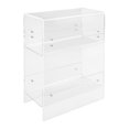 thumbnail image 5 of ToppiJoy Modern 3-tier Side Table, Narrow End Table for Small Spaces, Narrow Acrylic Side Table Rectangular Clear, 5 of 22