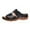 Black, variant on Women's Sandals Summer Women's Slides Open Toe Casual Footwear for Relaxation and Outdoor Featuring Perforated Design Ideal for Pairing with Jeans Block Heel Comfort Beach Shoes ,9.5