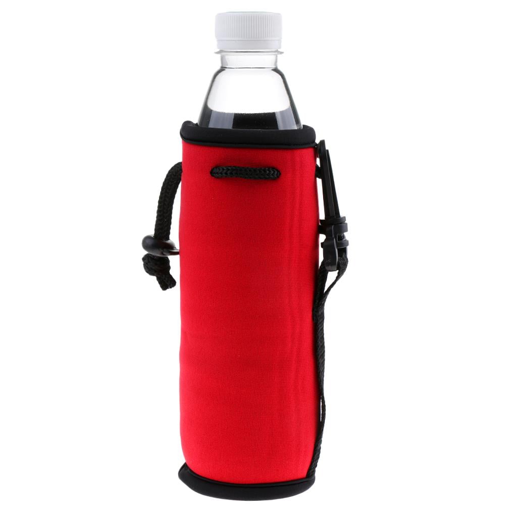 4pcs Portable Neoprene Water Bottle Sleeve Cooler Carrier Cover Backpacking