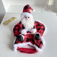 thumbnail image 6 of Pet Christmas Santa Costume Funny Holiday Party Cosplay Outfit for Dogs Cats and All Breeds Red L, 6 of 7