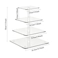 thumbnail image 3 of Acrylic Cupcake Stand for 50 Cupcakes, Tiered Dessert Display Tower with Sturdy Column, Clear Party Serving Platter for Weddings Birthdays and Events, 3 of 9