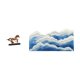 thumbnail image 1 of Figura de caballo en miniatura, escultura de caballo coleccionable, adorno de resina, estatua de animal, decoración, alfombra de área, alfombra ondula, 1 of 8