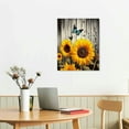 thumbnail image 2 of JRXY  Sunflower Butterfly Canvas Wall Art -Modern&nbsp;Artwork Prints Sunflower wall Decor -Living Room Bathroom Bedroom Office Home Wall Decor -Ready to Hang  16x20 in, 2 of 4