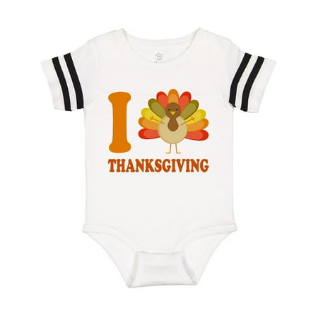 

Inktastic Turkey I Love Thanksgiving Gift Baby Boy or Baby Girl Bodysuit