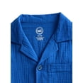 thumbnail image 3 of Wonder Nation Boys' Cotton Gauze Button Front Shirt with Short Sleeves, Sizes 4-18 & Husky, 3 of 3