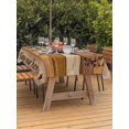 thumbnail image 3 of Outdoor Tablecloths with Umbrella Hole & Zipper, Texas Star Vintage 60 x102 Inch Rectangle Tablecloths, Berry Yellow Brown Wooden Waterproof Table Cloth, Patio/Pool/Picnic Table Covers, 3 of 8