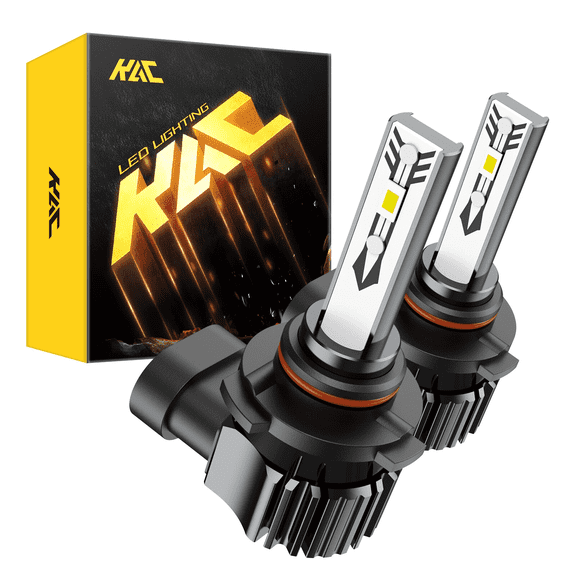 9006/HB4 Bulbs, 45W 5000LM 6000K Cool White Fog Light Bulbs, with Cooling Fan,IP68 Waterproof, Plug and Play, Pack of 2