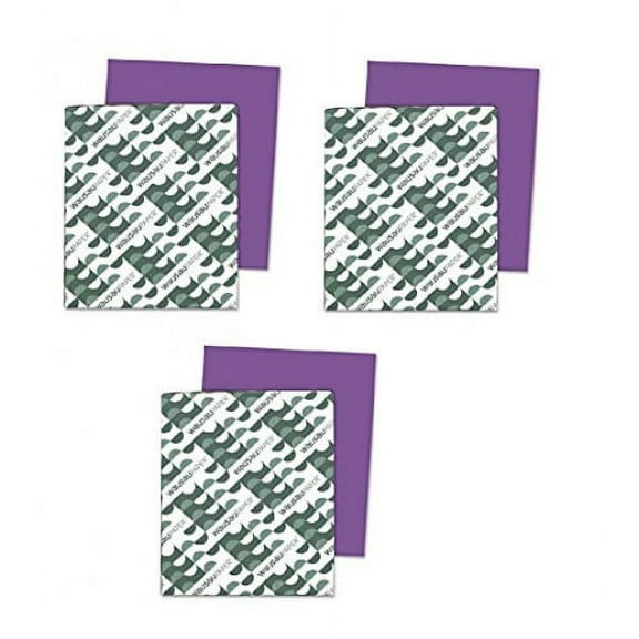 Neenah Paper Astrobrights Colored Card Stock 250 Sheets, Gravity Grape (Set of 3)