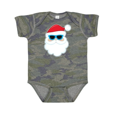 

Inktastic Santa Head with Sunglasses Gift Baby Boy or Baby Girl Bodysuit