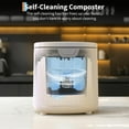 thumbnail image 4 of Danolapsi 2.5L Electric Composter Countertop, 3 Modes Kitchen Smart Compost Bin with Auto Cleaning, LED Display, Turns Kitchen Waste into Dry Manure, Low Noise Food Waste Compost Machine, 4 of 7