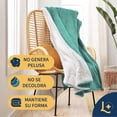 thumbnail image 4 of Cobija Laila Comfort Cobertor Aborregado Matrimonial 100% Microfibra de Poliéster Menta, 4 of 9