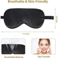 thumbnail image 6 of Deally Silk Sleep Mask, Eye Mask for Sleeping 4 Pcs, Soft Satin Eye Cover, Blindfold with Elastic Strap Night Eyeshade Travel Nap for Women Men, 6 of 7