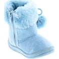thumbnail image 6 of Kali Footwear Girls Bany Flat Pom Pom Ankle Boots, 6 of 7