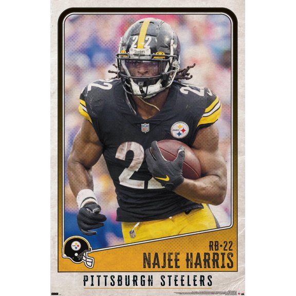 NFL Pittsburgh Steelers - Najee Harris 22 Wall Poster, 22.375" x 34"