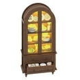 thumbnail image 6 of Uforic 73" Arched Pantry Cabinet with LED Light, Drawers, Shelves, Farmhouse Kitchen Storage, Brown, 6 of 9