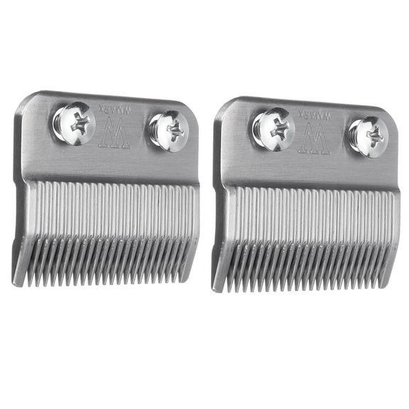 2X Replace Cutter Head Metal Bottom Clipper Blade for Electric Shaver-Silver,2X movable blade 2X Static blade 4X screws,Silver