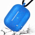 thumbnail image 4 of Gwong Electrónica Funda protectora para auriculares de patrón de rayas de glitter de silicona para iPhone Airpods Pro, 4 of 7