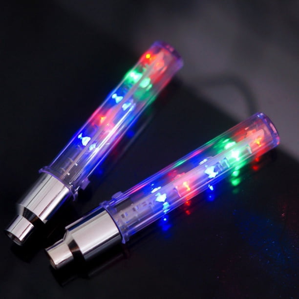 Interruptor de luz de rueda de bicicleta de 5 LED, luz trasera de rueda caliente, luz de válvula de bicicleta, luz de boquilla de gas de bicicleta de montaña con mosca muerta