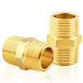 thumbnail image 2 of All Tool Depot Brass HEX Nipple 1/2" Male NPT MNPT Fuel / AIR/ Water / Oil/ Gas WOG (50 Pack), 2 of 4