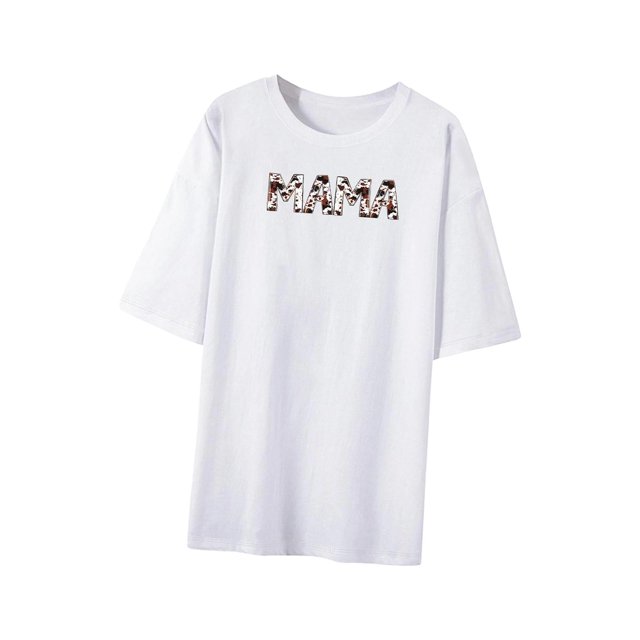 Camiseta estampada para mujer, Tops sencillos y cómodos, camiseta básica suave, Top de manga corta para senderismo en casa, senderismo, uso diario en S